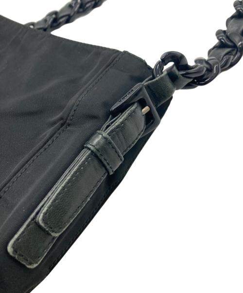 PRADA（プラダ）PRADA (プラダ) チェーンショルダーバッグ ブラックの古着・服飾アイテム