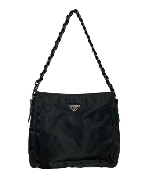 PRADA（プラダ）PRADA (プラダ) チェーンショルダーバッグ ブラックの古着・服飾アイテム