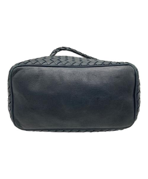 BOTTEGA VENETA（ボッテガベネタ）BOTTEGA VENETA (ボッテガベネタ) イントレチャートショルダーバッグ ブルーの古着・服飾アイテム