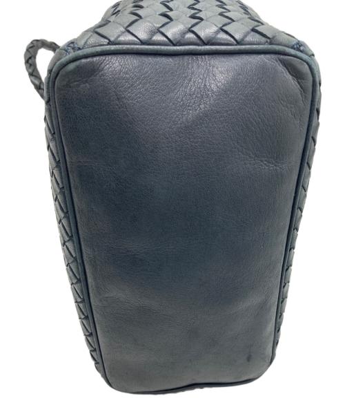 BOTTEGA VENETA（ボッテガベネタ）BOTTEGA VENETA (ボッテガベネタ) イントレチャートショルダーバッグ ブルーの古着・服飾アイテム