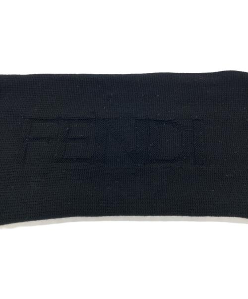 FENDI（フェンディ）FENDI (フェンディ) マフラー ブラックの古着・服飾アイテム