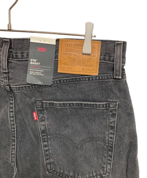 LEVI'S PReMIUM（リーバイス プレミアム）LEVI'S PReMIUM (リーバイスプレミアム) 578バギーデニムパンツ ブラック サイズ:SIZE 86cm (W34) 未使用品の古着・服飾アイテム