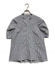 ANAYI（アナイ）の古着「ストレッチブロードタックブラウス」｜ブルー