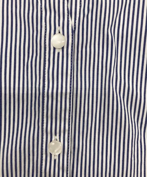 ANAYI（アナイ）ANAYI (アナイ) ストレッチブロードタックブラウス ブルー サイズ:38の古着・服飾アイテム