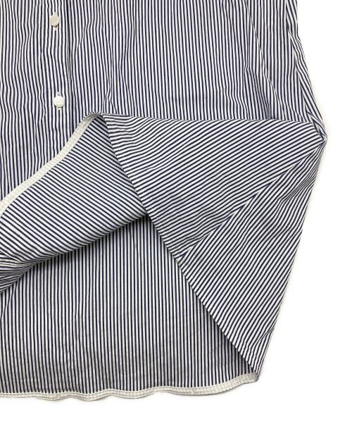 ANAYI（アナイ）ANAYI (アナイ) ストレッチブロードタックブラウス ブルー サイズ:38の古着・服飾アイテム