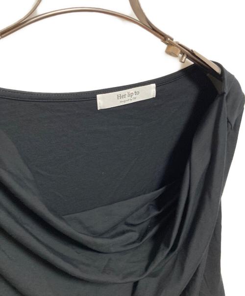HER LIP TO（ハーリップトゥ）HER LIP TO (ハーリップトゥ) Celestia Top ブラック サイズ:FREEの古着・服飾アイテム