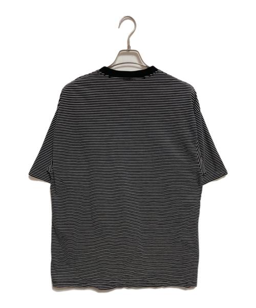 STEVEN ALAN（スティーブンアラン）STEVEN ALAN (スティーブンアラン) SIRO BORDER RNGER SHORT SLEEVE TEE ブラック サイズ:XLの古着・服飾アイテム