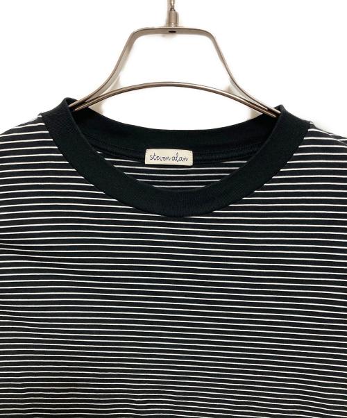 STEVEN ALAN（スティーブンアラン）STEVEN ALAN (スティーブンアラン) SIRO BORDER RNGER SHORT SLEEVE TEE ブラック サイズ:XLの古着・服飾アイテム