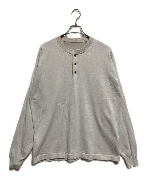 crepuscule（クレプスキュール）crepuscule (クレプスキュール) Henley neck L/S ベージュ サイズ:2の古着・服飾アイテム
