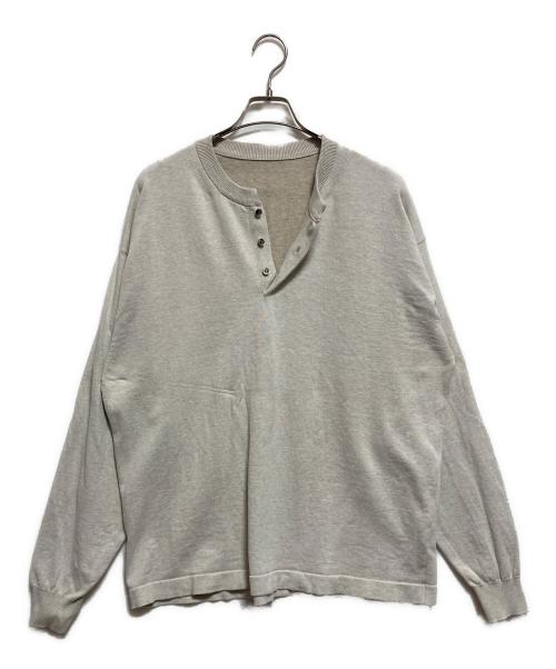 crepuscule（クレプスキュール）crepuscule (クレプスキュール) Henley neck L/S ベージュ サイズ:2の古着・服飾アイテム