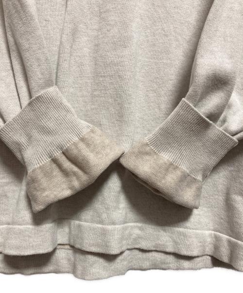 crepuscule（クレプスキュール）crepuscule (クレプスキュール) Henley neck L/S ベージュ サイズ:2の古着・服飾アイテム