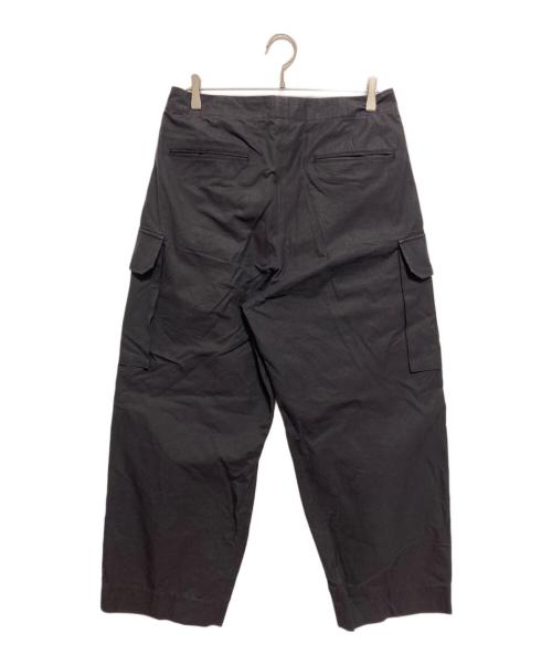 BLURHMS（ブラームス）BLURHMS (ブラームス) Washed Gabardine Super Wide 6P Slacks ネイビー サイズ:3の古着・服飾アイテム