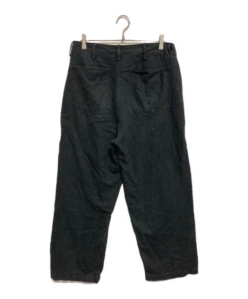 nestrobe confect（ネストローブ コンフェクト）nestrobe confect (ネストローブ コンフェクト) リネンワイドパンツ ブラック サイズ:4の古着・服飾アイテム
