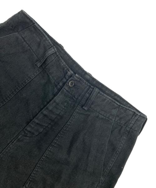 nestrobe confect（ネストローブ コンフェクト）nestrobe confect (ネストローブ コンフェクト) リネンワイドパンツ ブラック サイズ:4の古着・服飾アイテム