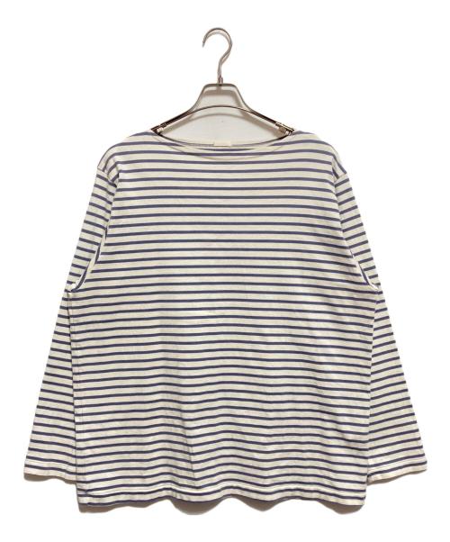 COMOLI（コモリ）COMOLI (コモリ) ボーダーボートネックカットソー ホワイト サイズ:3の古着・服飾アイテム