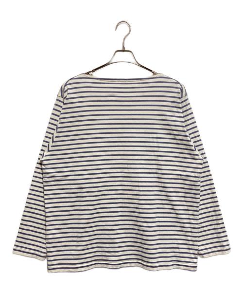 COMOLI（コモリ）COMOLI (コモリ) ボーダーボートネックカットソー ホワイト サイズ:3の古着・服飾アイテム