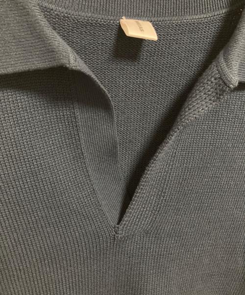 MEIAS（メイアス）MEIAS (メイアス) LILY CO/PE SKIPPER PULL OVER ブルー サイズ:Lの古着・服飾アイテム