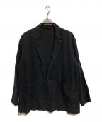 nestrobe confectネストローブ コンフェクト）の古着「リネンテーラードジャケット」｜ブラック