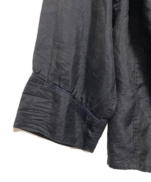 COMOLI（コモリ）COMOLI (コモリ) シルクパイピングシャツ ネイビー サイズ:3の古着・服飾アイテム
