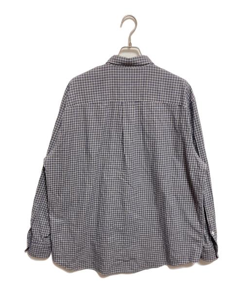 universal products（ユニバーサルプロダクツ）universal products (ユニバーサルプロダクツ) SOKTAS FLANNEL CHECK SHIRT ネイビー サイズ:3の古着・服飾アイテム