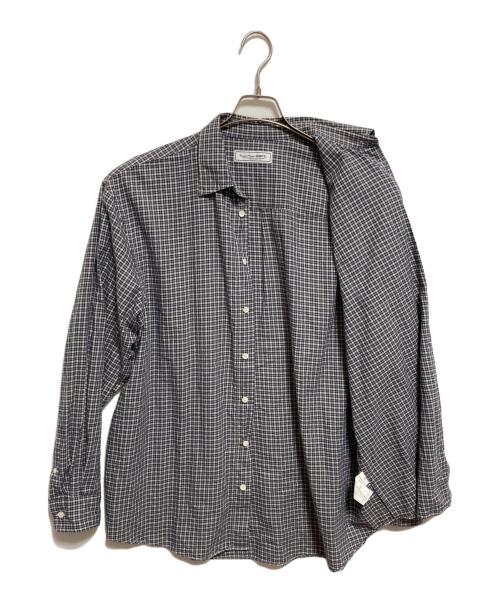universal products（ユニバーサルプロダクツ）universal products (ユニバーサルプロダクツ) SOKTAS FLANNEL CHECK SHIRT ネイビー サイズ:3の古着・服飾アイテム