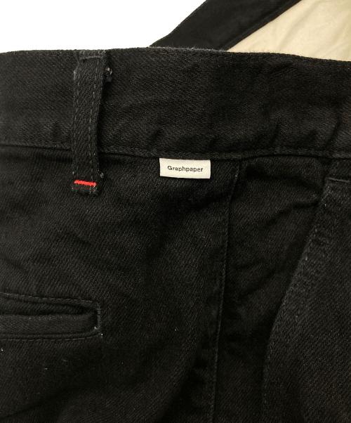 Graphpaper（グラフペーパー）Graphpaper (グラフペーパー) Selvage Denim Two Tuck Pants ブラック サイズ:2の古着・服飾アイテム