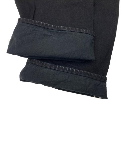 Graphpaper（グラフペーパー）Graphpaper (グラフペーパー) Selvage Denim Two Tuck Pants ブラック サイズ:2の古着・服飾アイテム