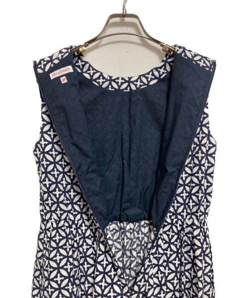 DRESSTERIOR（ドレステリア）DRESSTERIOR (ドレステリア) オーバーラップサークルギャザーフレアワンピース ネイビー サイズ:36の古着・服飾アイテム