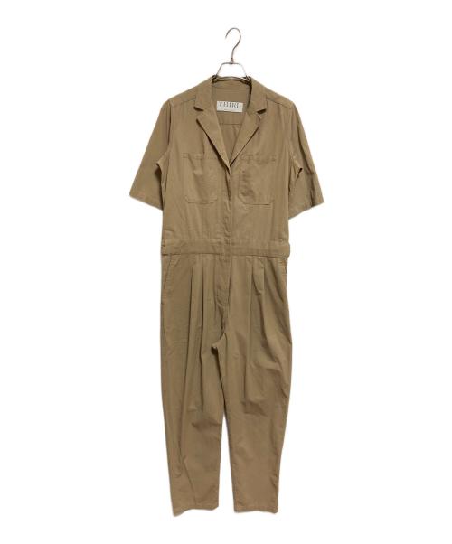THIRD MAGAZINE（サードマガジン）THIRD MAGAZINE (サードマガジン) コットンツイルオールインワン ベージュ サイズ:下記参照の古着・服飾アイテム