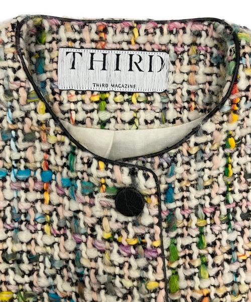 THIRD MAGAZINE（サードマガジン）THIRD MAGAZINE (サードマガジン) ツイードジャケット マルチカラー サイズ:9の古着・服飾アイテム