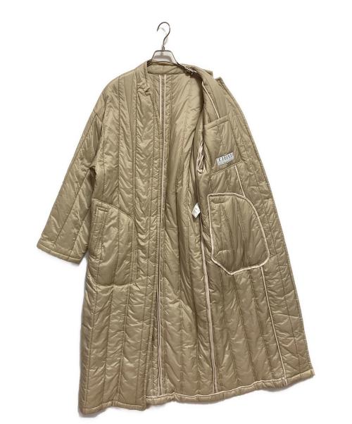 THIRD MAGAZINE（サードマガジン）THIRD MAGAZINE (サードマガジン) 中綿チェスターコート ベージュ サイズ:9号の古着・服飾アイテム