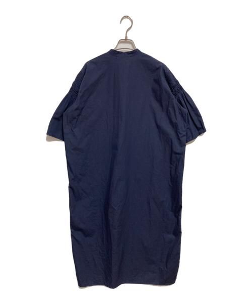 mizuiro-ind（ミズイロインド）mizuiro-ind (ミズイロインド) ブラウスワンピース ネイビー サイズ:下記参照の古着・服飾アイテム