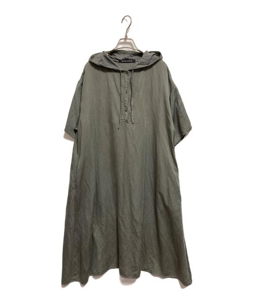 mizuiro-ind（ミズイロインド）mizuiro-ind (ミズイロインド) フーデッドワンピース グリーン サイズ:下記参照の古着・服飾アイテム