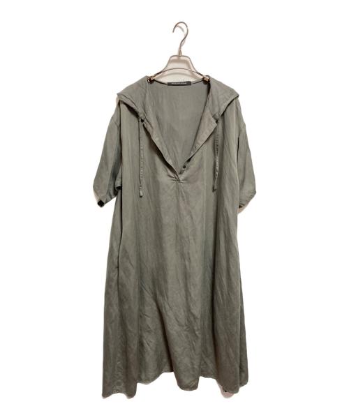 mizuiro-ind（ミズイロインド）mizuiro-ind (ミズイロインド) フーデッドワンピース グリーン サイズ:下記参照の古着・服飾アイテム