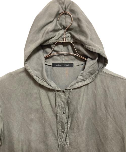 mizuiro-ind（ミズイロインド）mizuiro-ind (ミズイロインド) フーデッドワンピース グリーン サイズ:下記参照の古着・服飾アイテム