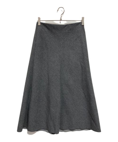 ebure（エブール）ebure (エブール) カシミヤ混スカート グレー サイズ:38の古着・服飾アイテム