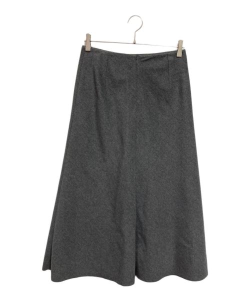 ebure（エブール）ebure (エブール) カシミヤ混スカート グレー サイズ:38の古着・服飾アイテム