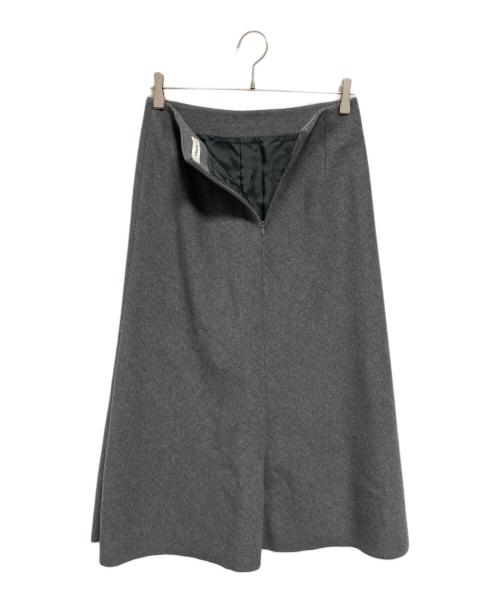 ebure（エブール）ebure (エブール) カシミヤ混スカート グレー サイズ:38の古着・服飾アイテム