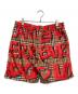 BURBERRY LONDON (バーバリーロンドン) Graffiti Print Vintage Check Swim shorts オレンジ×ベージュ サイズ:Ｌ：25000円