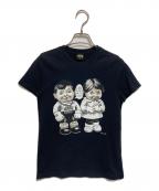 stussy×POUNDステューシー×パウンド）の古着「プリントTシャツ」｜ブラック