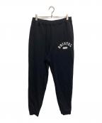 F.C.R.B.エフシーレアルブリストル）の古着「アーチロゴ スウェットリブパンツ」｜ブラック