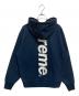 SUPREME (シュプリーム) Satin Applique Hooded Sweatshirt ネイビー サイズ:small：15000円