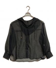 SIMPLICITE（シンプリシテ）の古着「フードシアーブルゾン」｜ブラック