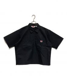 BEN DAVIS（ベンデイビス）の古着「ハーフジップシャツ」｜ブラック