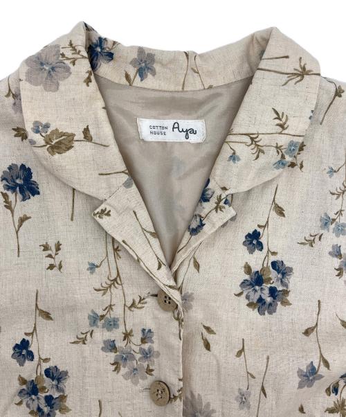 Cotton House Aya（コットンハウス アヤ）Cotton House Aya (コットンハウス アヤ) 花柄シャツワンピース ベージュ サイズ:なし(下記参照)の古着・服飾アイテム