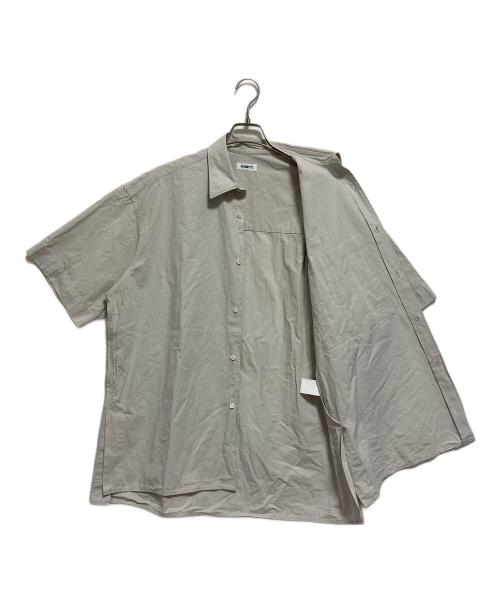 AUBETT（オーベット）AUBETT (オーベット) ヘビーブロード サイドベント半袖オーバーサイズシャツ グレー サイズ:4の古着・服飾アイテム