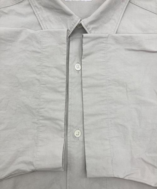 AUBETT（オーベット）AUBETT (オーベット) ヘビーブロード サイドベント半袖オーバーサイズシャツ グレー サイズ:4の古着・服飾アイテム