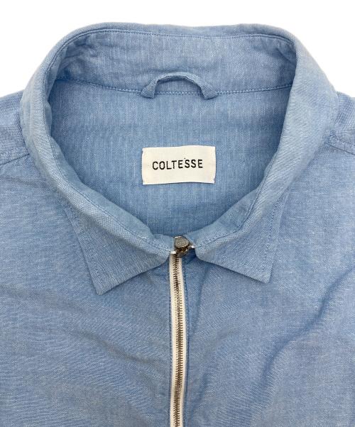 COLTESSE（コルテッセ）COLTESSE (コルテッセ) シャツジャケット ブルー サイズ:Mの古着・服飾アイテム