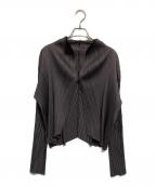PLEATS PLEASEプリーツプリーズ）の古着「プリーツジャケット」｜グレー