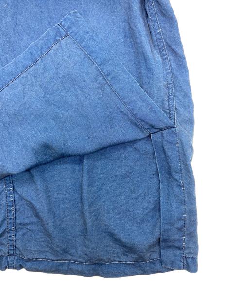 BLUE BLUE（ブルーブルー）BLUE BLUE (ブルーブルー) インディゴリヨセル ワイドシルエット プルオーバー フーディ インディゴ サイズ:1の古着・服飾アイテム